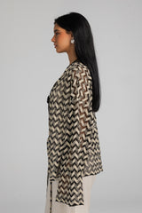Crochet - Black & Beige