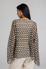 Crochet - Black & Beige