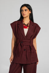 Urban Ease Vest - Maroon