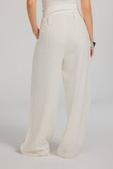 Easy Flow Linen Pants - Off White