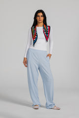 Linen pants – Baby blue