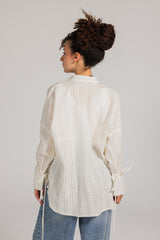 Easy Lines Linen Shirt in - Off White