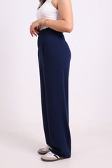 Navy Blue Straight Pants