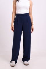 Navy Blue Straight Pants