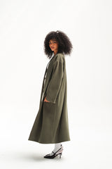 Soft Touch Coat - Olive