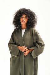 Soft Touch Coat - Olive