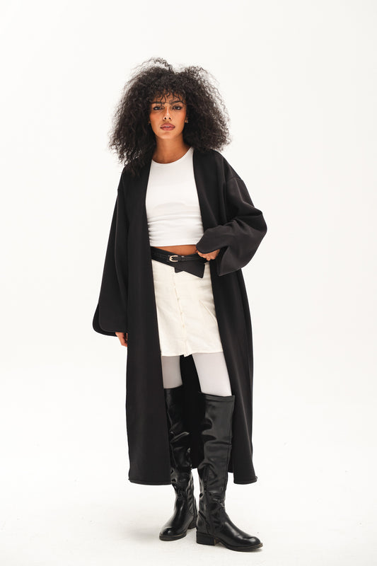 Soft Touch Coat - Black