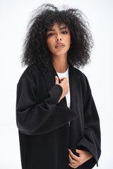 Soft Touch Coat - Black