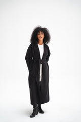 Soft Touch Coat - Black