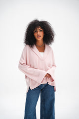 The Rowan Pullover - Pink