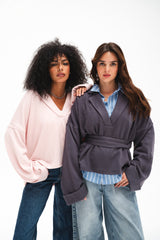 The Rowan Pullover - Gray