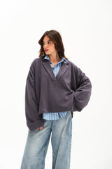 The Rowan Pullover - Gray