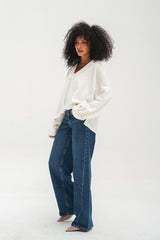 The Rowan Pullover - White