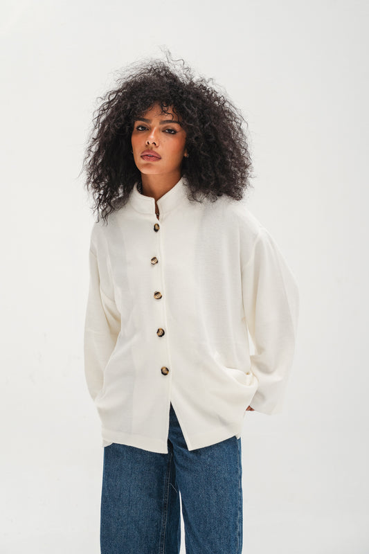 The Aria Cardigan - White