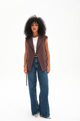 Moka Long Vest