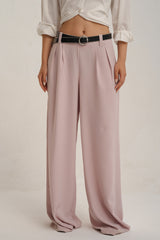 Pink Casual Loose Pants