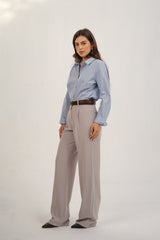 Light Gray Straight Pants