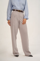 Light Gray Straight Pants