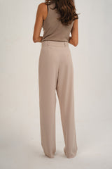 Light Beige Straight Pants