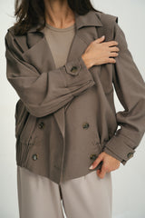 Olive Linen Jacket
