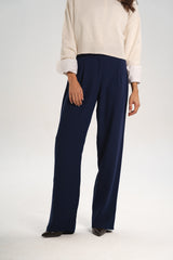 Navy Blue Straight Pants