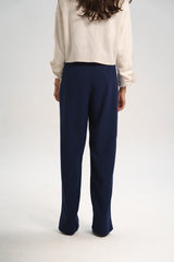 Navy Blue Straight Pants