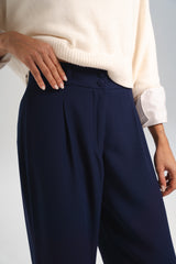 Navy Blue Straight Pants