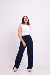 Navy Blue Straight Pants