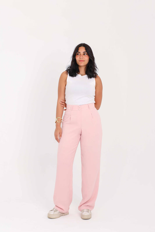 Pink Straight Pants