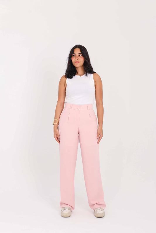 Pink Straight Pants