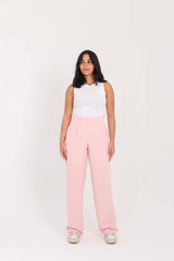 Pink Straight Pants