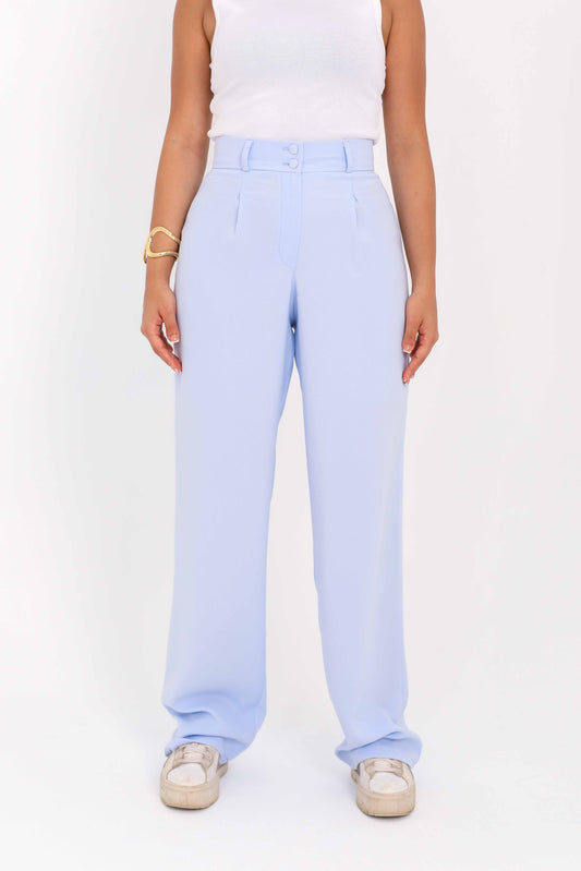 Baby Blue Straight Pants