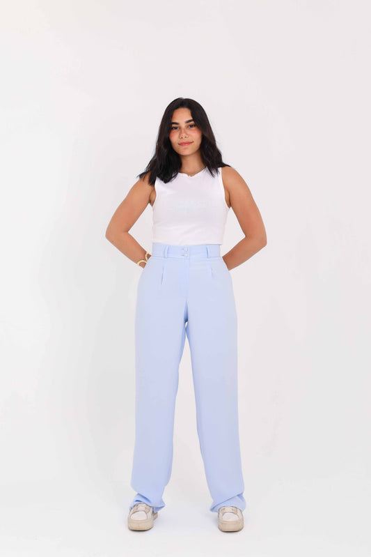 Baby Blue Straight Pants
