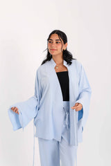Linen Blouse – Baby Blue