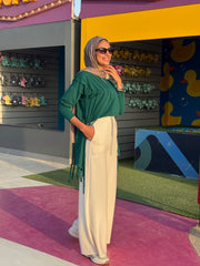 Off White Wide Leg Sweatpants