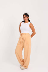 Light Orange Wide Leg Pants