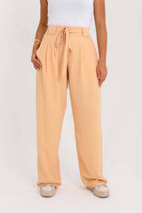 Light Orange Wide Leg Pants