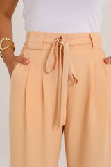 Light Orange Wide Leg Pants