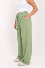 Mint Green Wide Leg Pants