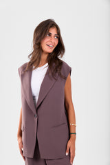 Espresso Long Vest
