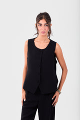 Black Short Vest