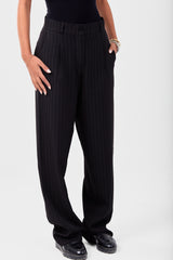 Black Striped Pants