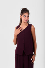 Maroon Short Vest