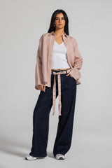 Soft Structure Linen Shirt - Pink