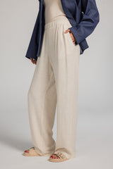 Linen pants – Beige