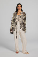 Crochet - Black & Beige