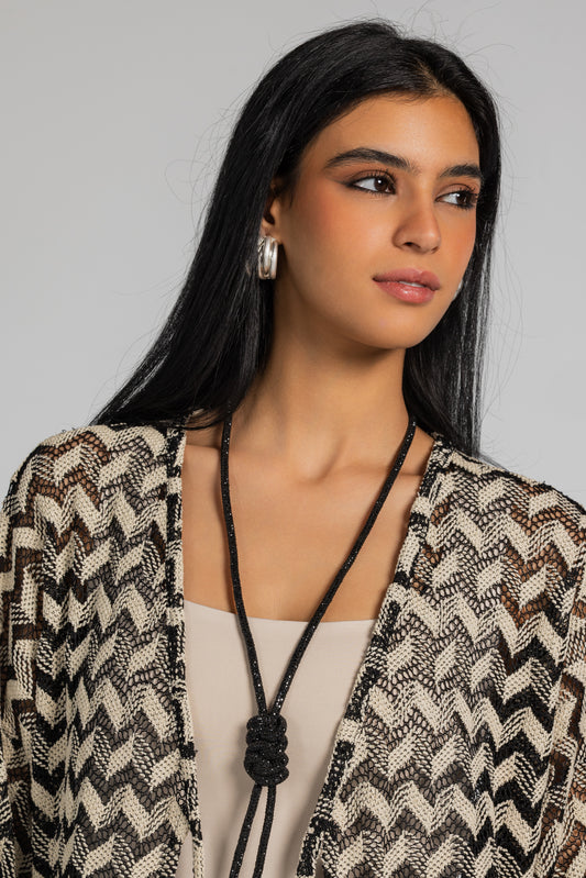 Crochet - Black & Beige