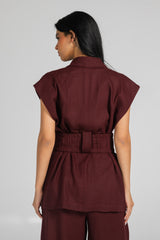 Urban Ease Vest - Maroon
