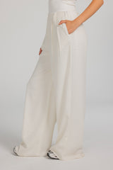 Easy Flow Linen Pants - Off White