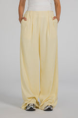 Easy Flow Linen Pants - Butter Yellow
